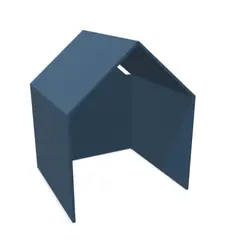 The Hut bl&#229; B188 x D180 x H227 cm