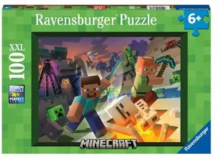 Puslespill minecraft monster 100 brikker