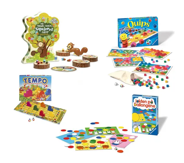 Spillpakke form og farge 4 stk 