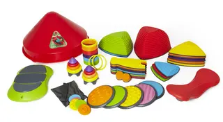 Balanse- og motorikksett 65 deler