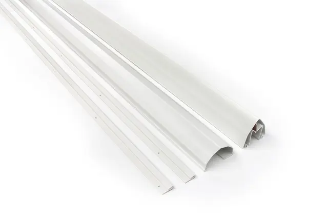 Klemsikringslist for dør L 180 cm , Hvit 