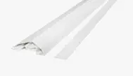 Klemsikringslist for trekksiden av dør L 180 cm , Hvit