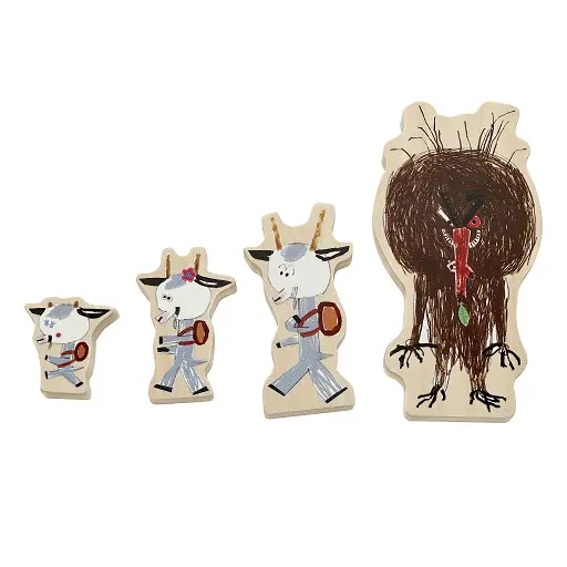 Bukkene Bruse figursett 4 stk 