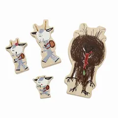 Bukkene Bruse figursett 4 stk