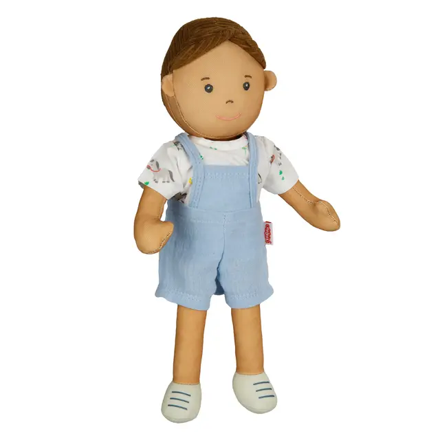 Noah myk dukke mørk, 32 cm 