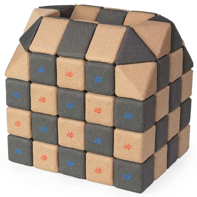 JollyHeap magnetiske byggeklosser 1422 100 stk 