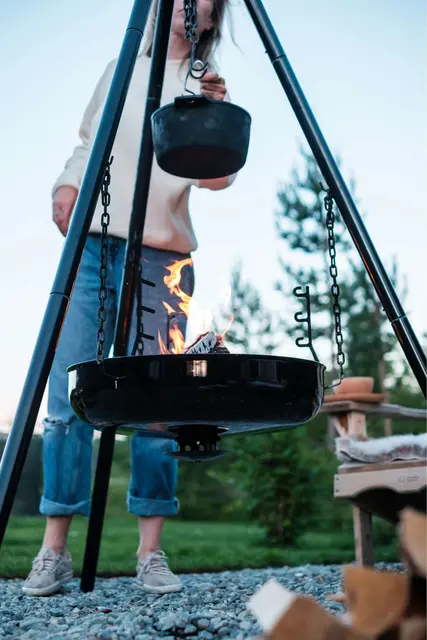 Espegard bålpanne med stativ Ø60 cm 