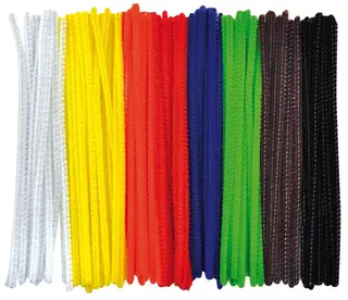 Piperensere tynne basfarger mix Ø3 mm, 100 stk