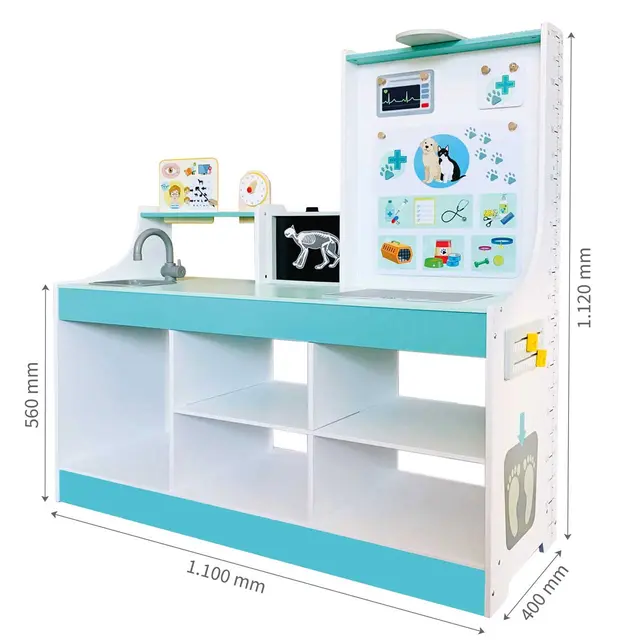 Legestasjon lekehus B110 x D40 x H112 cm 