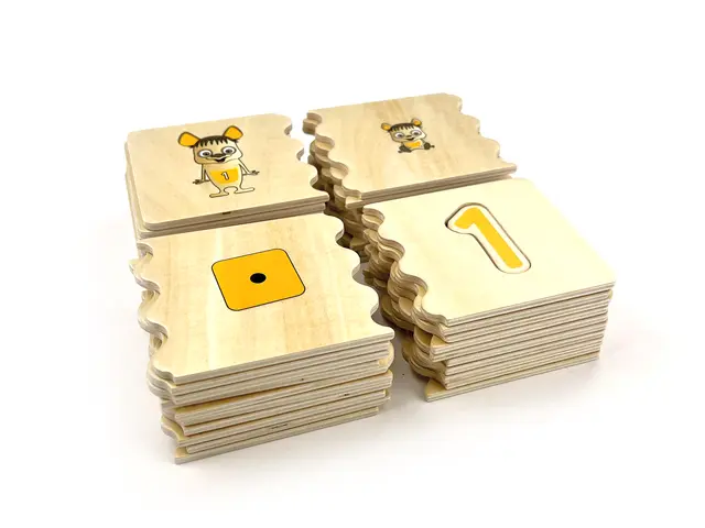 Puslespill Mormels 1-10 10 x 5 brikker 