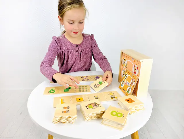 Puslespill Mormels 1-10 10 x 5 brikker 