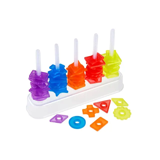 Transparent telle- og sorteringssett 67 deler 