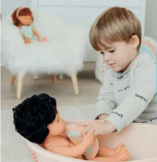 Badebalje i bioplast til dukker 2 deler