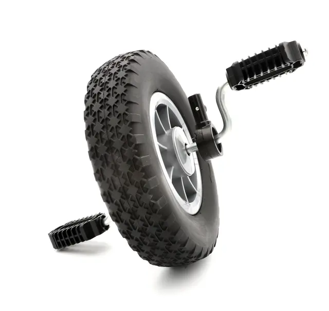 Forhjul medium/stor trehjulssykkel Ø285 x B70 mm (+ pedaler) 