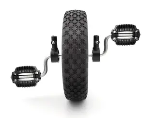 Forhjul medium/stor trehjulssykkel Ø285 x B70 mm (+ pedaler)