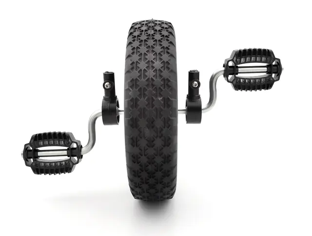 Forhjul medium/stor trehjulssykkel Ø285 x B70 mm (+ pedaler) 