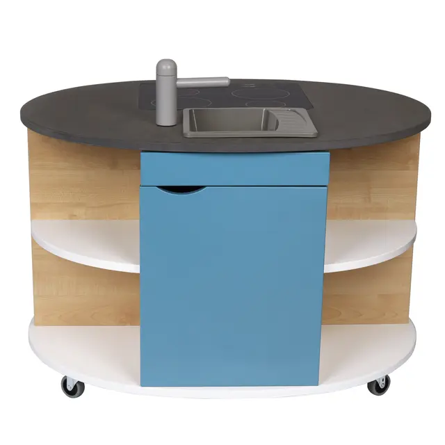 Kjøkkenøy mini blå L67 x B82 x H55 cm 