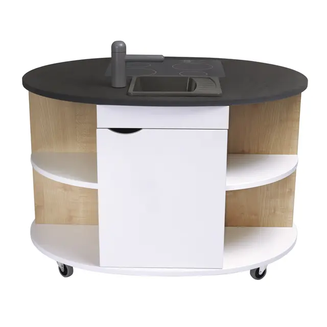 Kjøkkenøy mini hvit L67 x B82 x H55 cm 