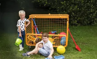 Ballvogn på hjul L112 x B70 x H83 cm