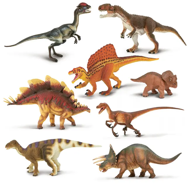Dinosaurer 16-22 cm, 8 stk 