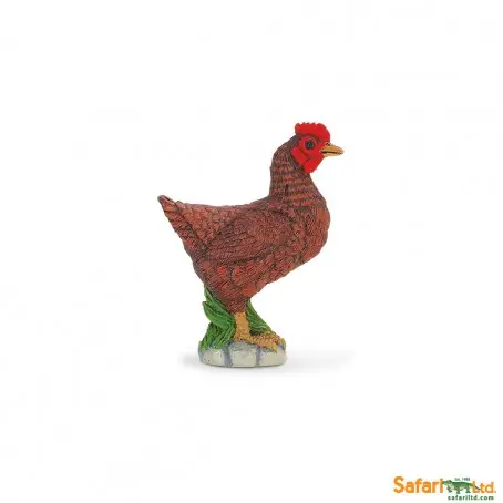 Bondegårdsdyr høne brun 