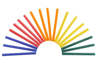 Limstaver fargede Ø7 mm, 25 st