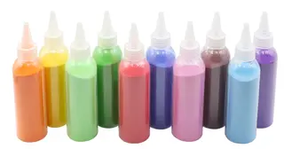 Farget sand 210 g, 10 stk