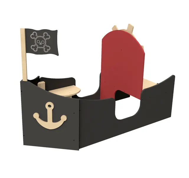 Piratskip L120 x B80 x H100 cm 
