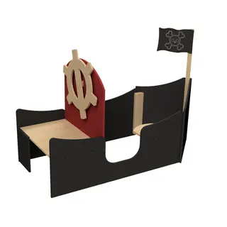 Piratskip L120 x B80 x H100 cm