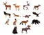 Nordiske dyr mix 5-12 cm, 14 stk