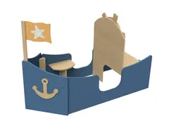 Sunniva lekeb&#229;t bl&#229; L120 x B80 x H100 cm