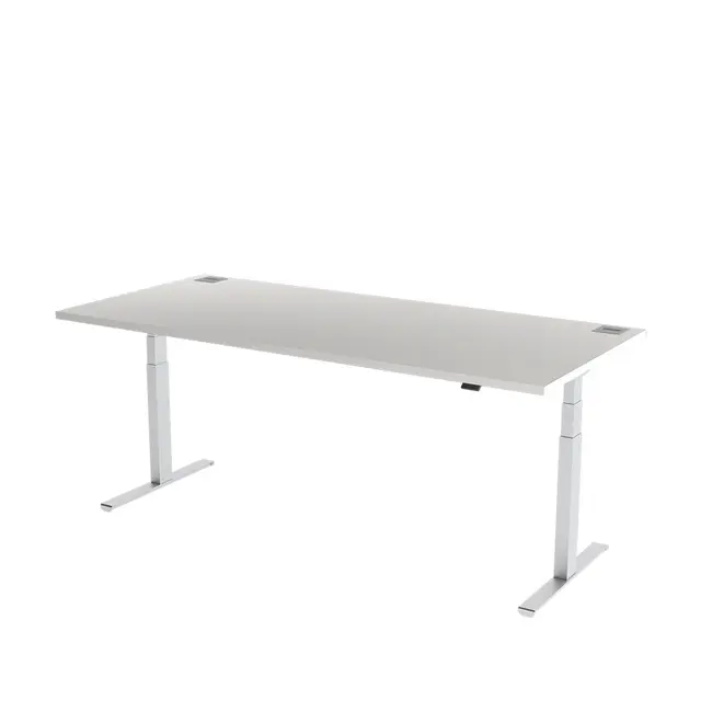 Nova skrivebord hev/senk grå L120 x D80 x H68-133 cm 