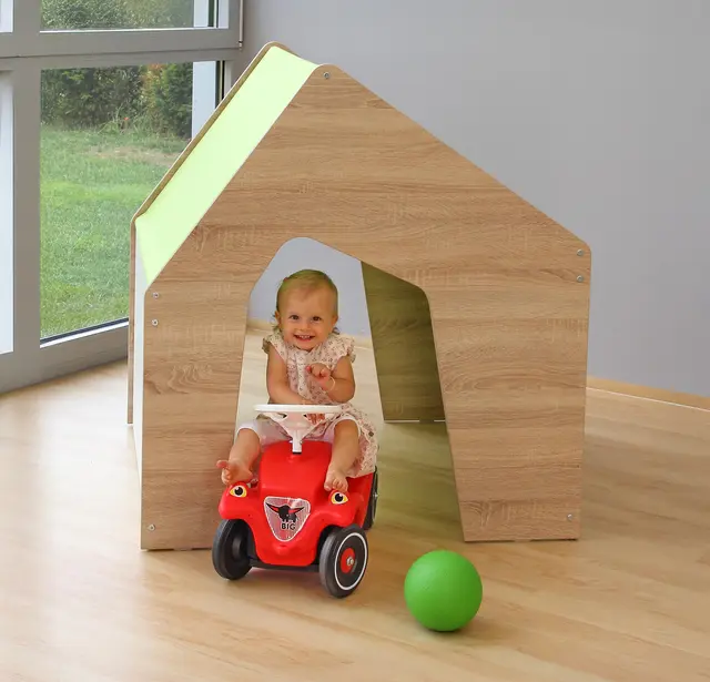 Educasa lekehus med oppheng for stofftak B100 x D100 x H109 cm 