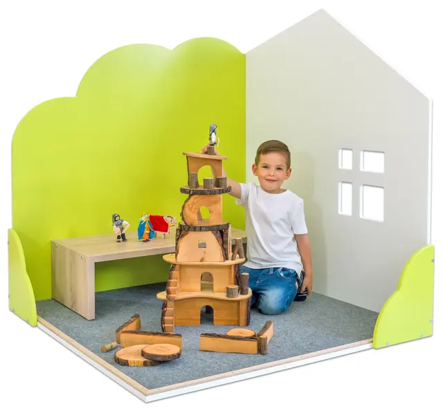 Educasa lekeområde hus B124 x D124 x H130 cm 