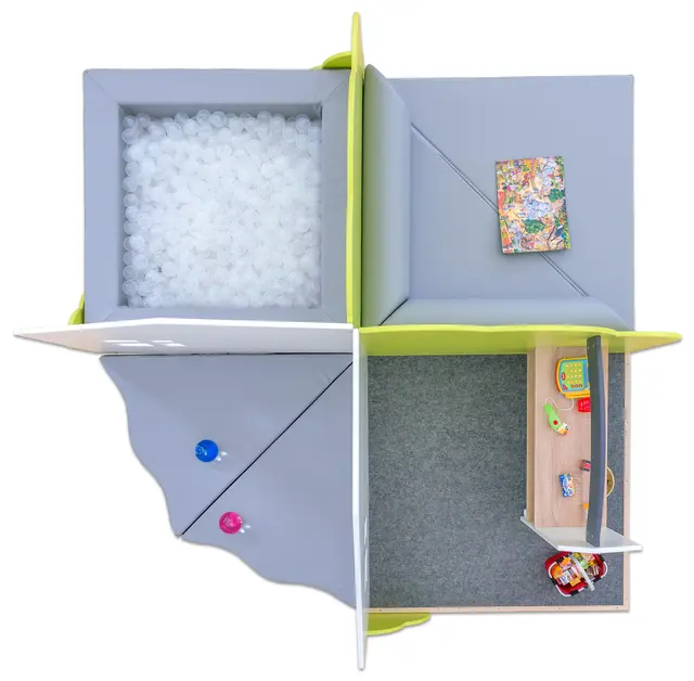 Educasa lekeområde hus B124 x D124 x H130 cm 