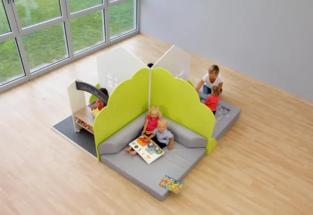 Educasa lekeområde hus B124 x D124 x H130 cm 