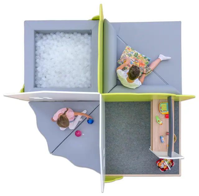 Educasa ballbasseng B118 x D118 x H20 cm 