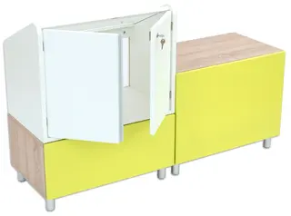 Educasa utstillingsvindu B66 x D40 x H51 cm