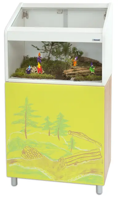 Educasa utstillingsvindu B66 x D40 x H51 cm 