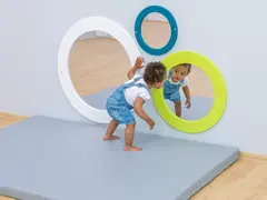 Educasa speil rundt petrol &#216;34 cm