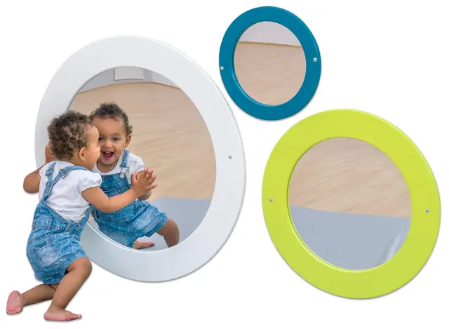 Educasa speil rundt petrol Ø34 cm 