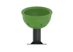 Spinner kopp L65 x B55 x H65 cm, grønn