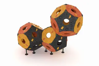 Astero 3 klatrepolyhedron L285 x B185 x H235 cm