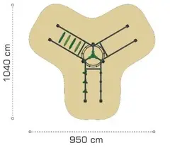 Adventure Game Station 204 L740 x B650 x H300 cm