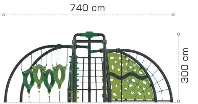 Adventure Game Station 204 L740 x B650 x H300 cm 