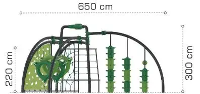 Adventure Game Station 204 L740 x B650 x H300 cm 