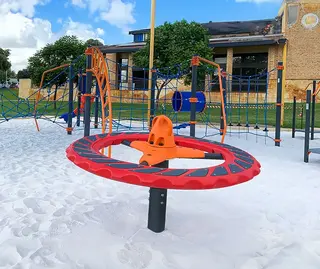 Saturn spinner Ø180 x H95 cm Rød