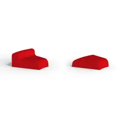 Valis sitte-, leke- og skulpturelement B62 x D62 x H28 cm, med rygg. EPDM