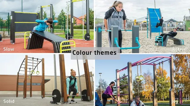 Box L mørk brun/limegrønn L118 x B49 x H59 cm 