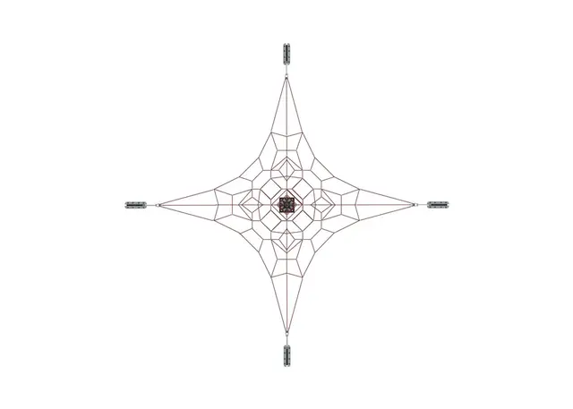 Klatrepyramide M L1065 x B1065 x H440 cm 